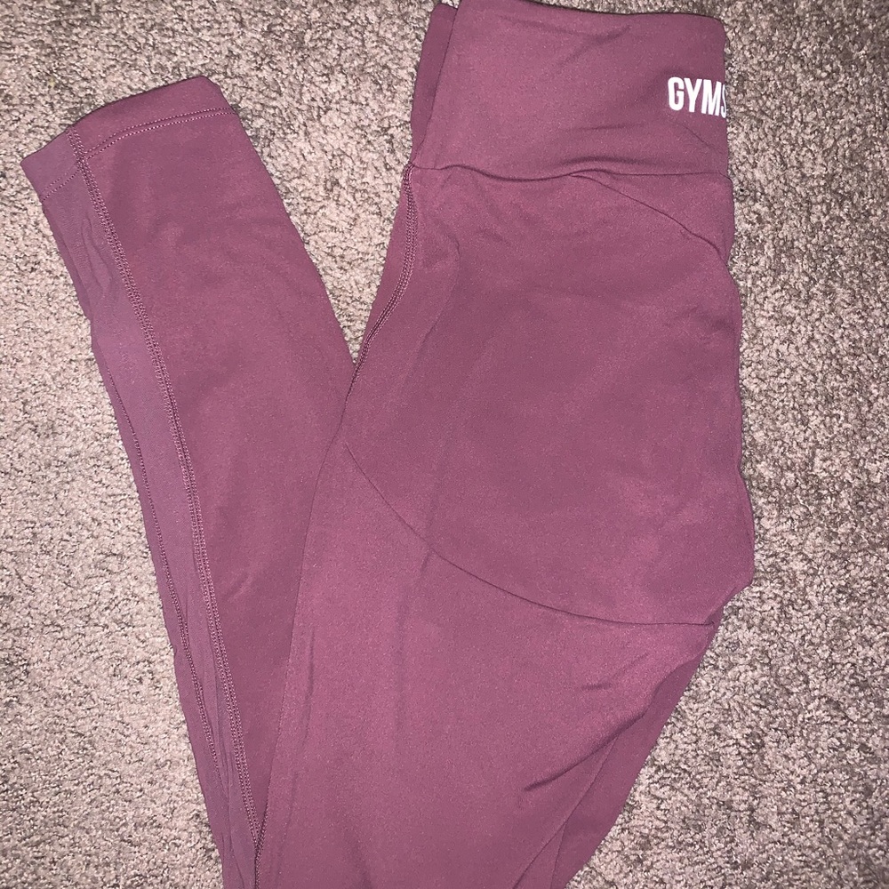 GYMSHARK Form Leggings - Berry Red